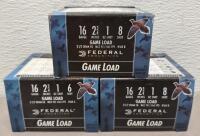 Federal Game Load 16 Gauge 2-3/4&rdquo; 1oz Shotshells, Multiple Shot Sizes, 25 Rounds/Box. 75 Rounds Total
