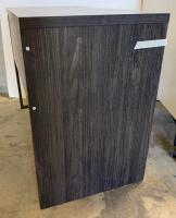 Modern Writing/Computer Desk with Metal Frame and Single Drawer - 3