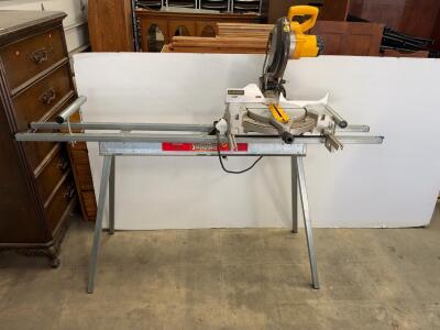 DEWALT 12" Compound Miter Saw with Iowa StableMate Stand, 15A Motor, 0-50&deg; Miter Range