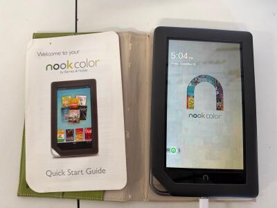 Barnes & Noble Nook Color BNRV200 7" Tablet, 8GB, IPS Touchscreen, WiFi, Case & Guide **Tested**