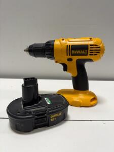 DeWalt DC730 1/2" Cordless Drill Driver, 14.4V, 2-Speed, Battery, SN: 89854x