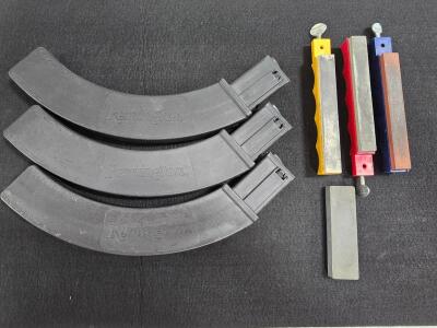 Remington 597 .22 LR 30-Round Magazines (Set of 3) & Carborundum Sharpening Stone No. 149 with Holders