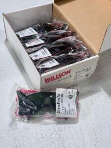 Willson GlenEagle 11150014 Safety Glasses, Black Frame, Green Shade 3 Lens, Box of 10