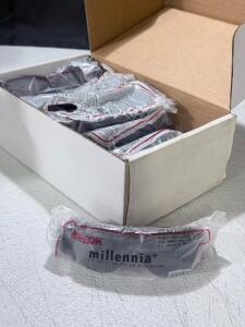Jackson Safety Millennia ANSI Z87.1 Safety Glasses, Gray Lens, Strap, Polycarbonate, Boxed