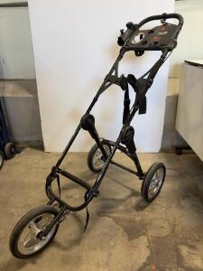 Bag Boy 3-Wheel Golf Push Cart, Black - Used (Mid-2010s, Manual Fold, Hand Brake)