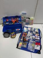 Tackle Lot: Flambeau Box, Roddy Reel, Seaguar/Zebco Line, Lures & Terminal Tackle