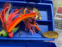 Tackle Lot: Flambeau Box, Roddy Reel, Seaguar/Zebco Line, Lures & Terminal Tackle - 5