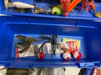 Tackle Lot: Flambeau Box, Roddy Reel, Seaguar/Zebco Line, Lures & Terminal Tackle - 7