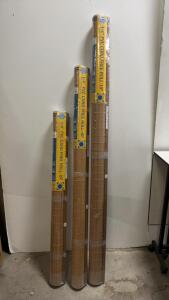 3-Radiance Cord-Free 1/4" PVC Roll-Up Outdoor Sun Shade, 3 different sizes, BRAND new