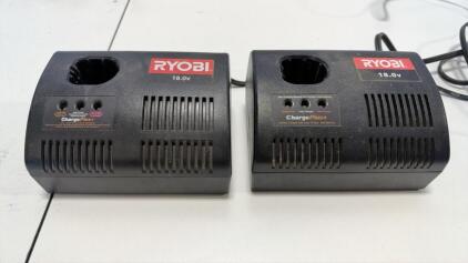 Ryobi 18V Dual Battery Charger Set, Model 1423701, ChargePlus+, 80W, UL Listed Unable to test-No battery