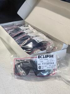 Willson Eclipse 131 Safety Glasses, Gray Fog-Ban Lens, Black Frame, Style 6311, Z87, Large, Ref 11130544