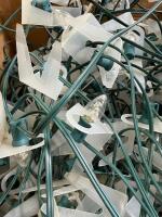 Large bundle: Commercial Outdoor C9 Christmas String Lights, 25 Clear Bulbs, Clips Included, Green Wire, Tested - 2
