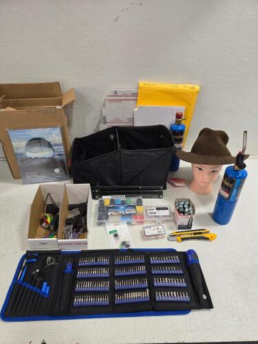 Mixed Electronics Tools & Accessories Lot: Bernzomatic MAP-Pro, Precision Kit, USB Adapters