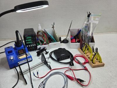 ToAuto FT-80W Soldering Station & NANKADF 0-30V 10A Power Supply with Accessories