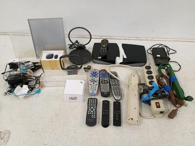 TiVo BOLT TCD846000 DVR Lot w/ 7 Remotes, MagicFly Doorbell, Antennas, Power Strips, Cables