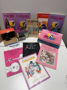 Lot of 15+ Music books including two Violin. Bastien Piano Basics Level 1: Piano and Technic Books by James Bastien