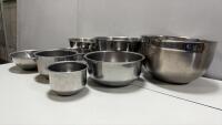 8-Piece Stainless Steel Mixing Bowl Set, Nesting Design, Various Sizes - 4