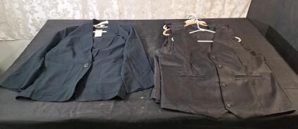 (1) Men's Dress Jacket, XX-Large & (10) Men's Dress Vests, XX-Large