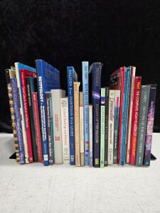 27 Art, History & Nature Books Lot with Sterilite 10 Gal Tote, Native American, Wildlife, DIY