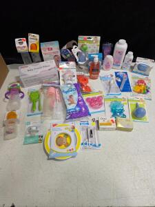 Bulk Baby Care Lot &ndash; 30+ Items, Premia, Babyking, Bottles, Swim Diapers, Grooming, Bath, Feeding