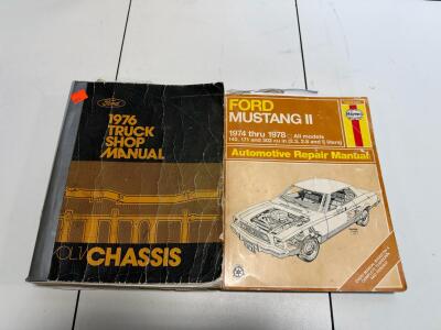 Haynes Ford Mustang II 1974-1978 Repair Manual & Ford 1976 Truck Shop Chassis Manual Set