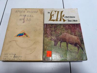 Speer Reloading Manual No. 10 (1979) & The Elk of North America (Murie, 1975) - 2 Vintage Hardcovers