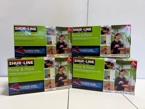 (6) Shur-Line Pump & Paint Complete Paint Edger Kit | Fast Trim System, Kit with Pad & Pump