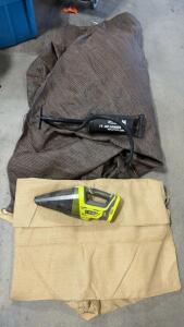 RYOBI 18V Cordless Hand Vacuum, Bestway 14" Air Pump, 2 Heavy-Duty Patio Covers, D-Ring Loops