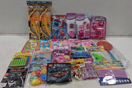 LEGO, Fashionista, Bow & Arrow, Cap Gun, Water Toys, Games, 21 Items