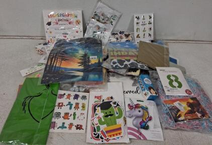 Party Supply Lot - 20+ Pieces, Unicorn Balloon, Graduation, Birthday, Animal & Cartoon Themes