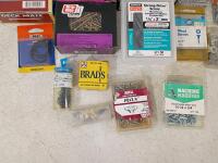 Large Assorted Fasteners Lot &ndash; 20 Packs Screws, Nails, Staples, Anchors, Washers, O-Rings, - 3