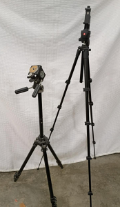 Bogen 3221 Aluminum Tripod w/ 3-Way Pan Head & QR Plate + Manfrotto Compact Tripod Smartphone Mount