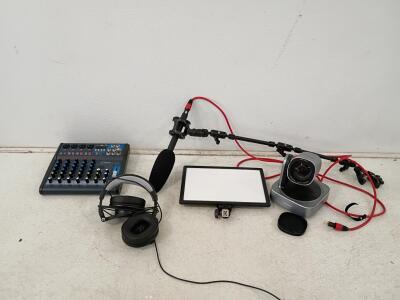 Pyle PMXU63BT 6-Channel Bluetooth Studio Audio Mixer with USB Interface, 16 DSP Effects, 3-Band EQ