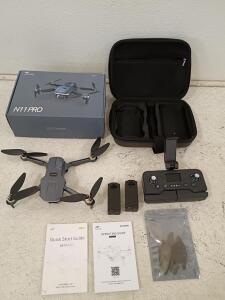 Nafyire N11 Pro Foldable GPS Drone with 4K Camera, 2 Batteries, and Carrying Case