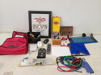 Mixed Tech Office Lot &ndash; SanDisk 512GB USB, Lexar 64GB SD, Power Strips, Organizer, More