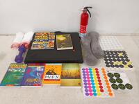 Loose Green, Red, and Blue Gemstones (Unverified) w/ Rio Grande Envelopes, Decorative Storage Chest - 10