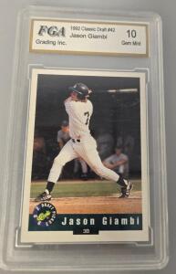 1992 Classic Draft Picks #42 Jason Giambi Graded 10 Gem Mint By FGA