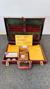 Extensive U.S. Lincoln Cent Collection: 1964&ndash;2021, S-Mint Marks, Display Case, Briefcase