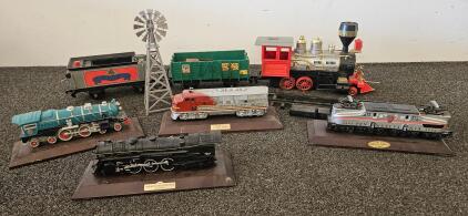 Lionel Collector Train Set: 1948 Santa Fe F3 Diesel, 1931 Blue Comet, 1937 700E Hudson, GG-1