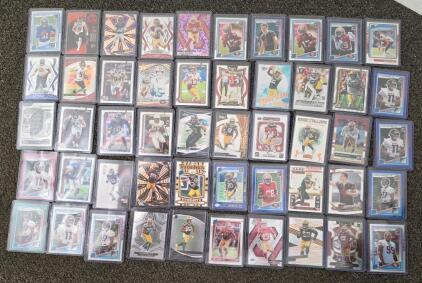 Modern Football Card Lot: Panini Prizm, Select, Donruss Optic, 2022&ndash;2025 Rookies & Inserts