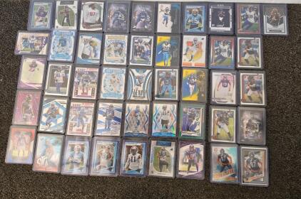 60 NFL Football Cards, Panini Prizm, Optic, Mosaic, Bears/Vikings/Lions, Rookies & Inserts