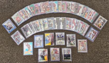 2023-24 NFL Rookie & Star Football Card Lot &ndash; Prizms, Parallels, 49ers, Saints, Cardinals, 50+ Cards
