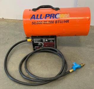 Scheu Products Universal 85-FAC / All Pro SPC-85 Portable Forced Air Propane Heater, 50,000&ndash;85,000 BTU/hr, Continuous Electronic Ignition