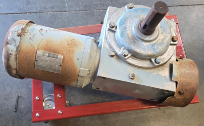 Dresser Electra Motors 5HP 208V 3-Phase 1725RPM Industrial Motor With Gear Reducer CM184TV-50CM