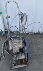 Electric Airless Paint Sprayer, Cart Style, 1 HP, 0.5 GPM, 3,000 PSI