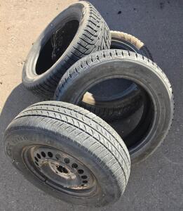 Cooper CS4 Touring 205/65R15 All-Season & Winter Tires, Set Of 4, One Steel Rim, 5x114.3 Pattern