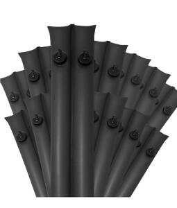 Robelle Commercial Double Chamber Black Pool Cover Water Bags, 8 ft, Jumbo Screw Valve, 12-Pack