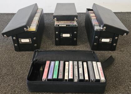 Large Lot Cassette Tapes & CDs: Pop, Rock, Movie Soundtracks, Storage Cases, 1980s&ndash;2010s