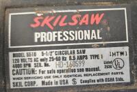 SKIL 5510 5-1/2" Circular Saw (Tested, Works), Halogen Work Light (May Need New Bulb), Prestone Kit, 90&deg; Angle Clamp Lot - 6