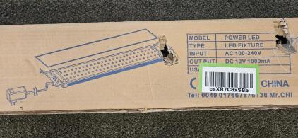 Aquarien Eco POWER LED Aquarium Light Fixture, 54 LED, Ultra-Thin, Mount Kit